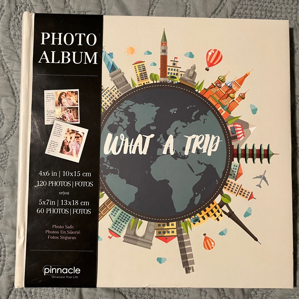 Pinnacle Colorful Travel-Themed Photo Album